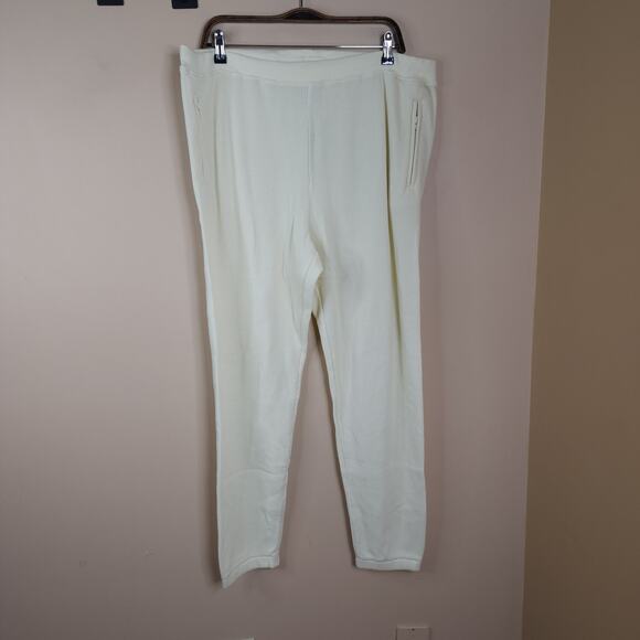 SKIMS Waffle Jogger Lounge Pants in Cream Size 3X - Picture 1 of 8
